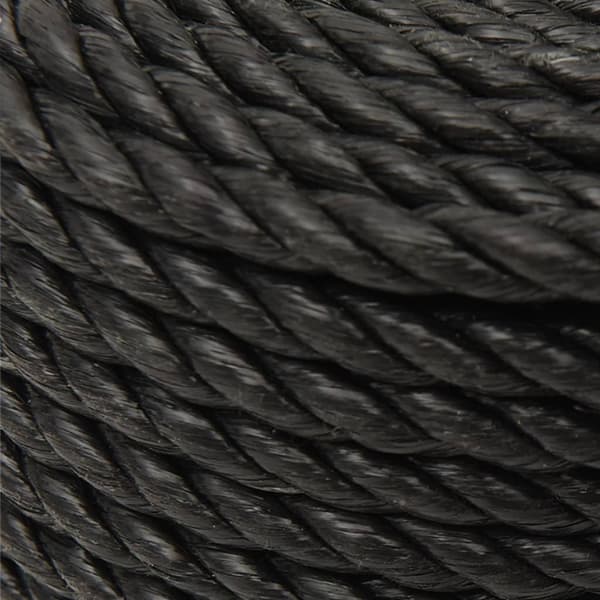 vidaXL Rep svart 14 mm 50 m polypropen Svart