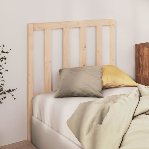 vidaXL Sänggavel 106x4x100 cm massiv furu Brun