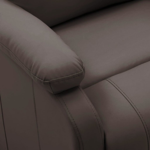 vidaXL Reclinerfåtölj brun konstläder Brun