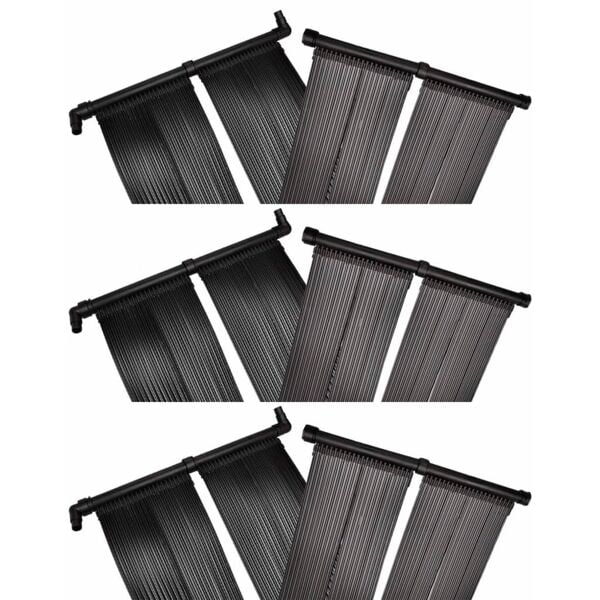 vidaXL Solfångare till pool 6 st 80x620 cm