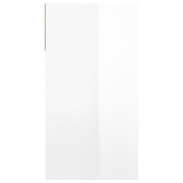 vidaXL Konsolbord vit högglans 100x39x75 cm konstruerat trä Vit