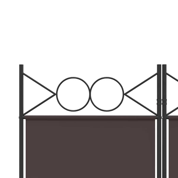 vidaXL Rumsavdelare 4 paneler brun 120x220 cm tyg Brun