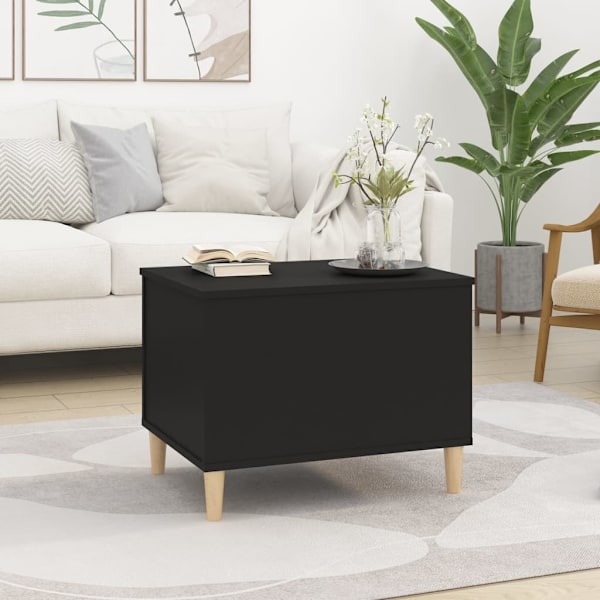 vidaXL Soffbord svart 60x44,5x45 cm konstruerat trä Svart