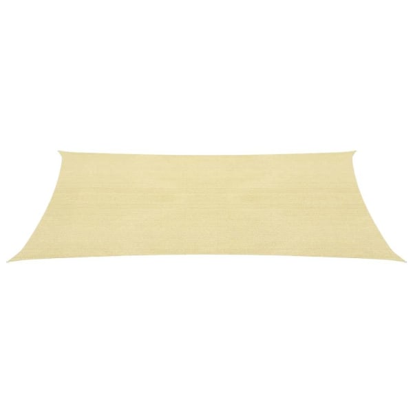 vidaXL Solsegel 160 g/m² beige 2,5x4,5 m HDPE Beige