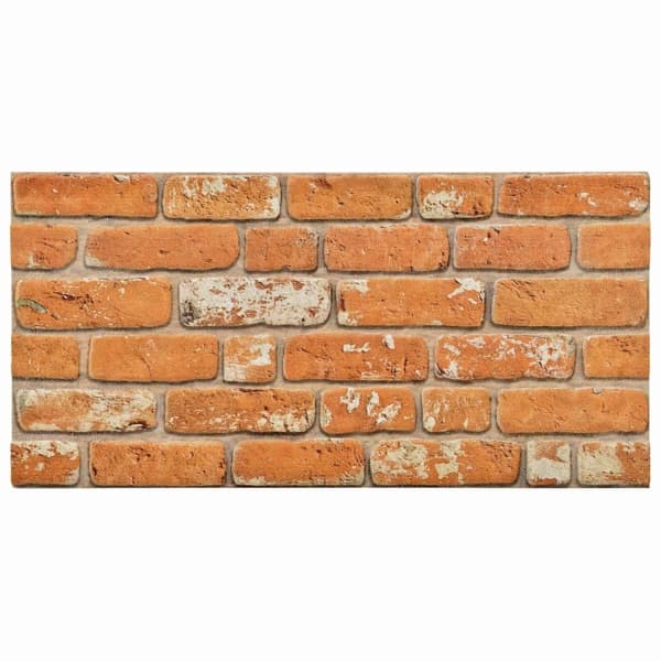 vidaXL Väggpaneler 10 pcs Tegel 100 x 50 cm EPS Skum Brun