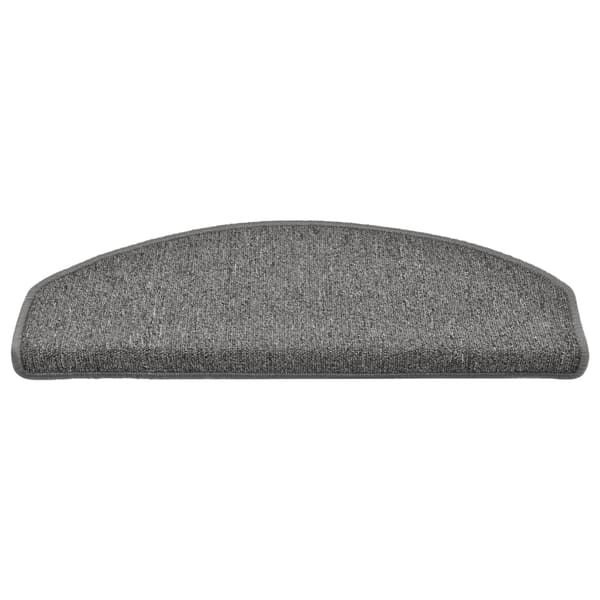 vidaXL Trappstegsmattor 15 st mörkgrå 65x24x4 cm grå