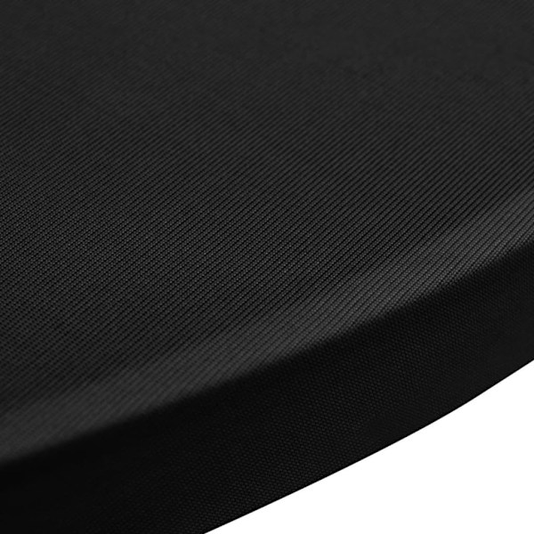 vidaXL Överdrag till ståbord Ø80 cm svart stretch 4 st Svart