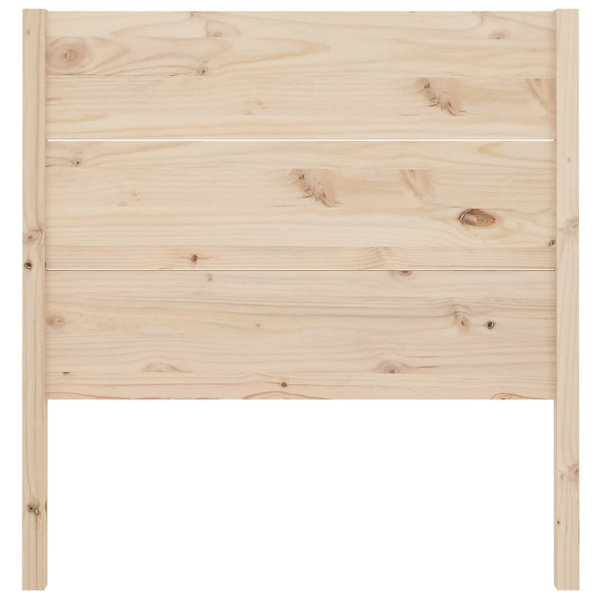 vidaXL Sänggavel 106x4x100 cm massiv furu Brun