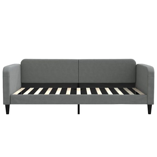 vidaXL Dagbädd utdragbar med lådor mörkgrå 100x200 cm tyg Grå