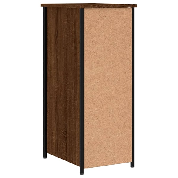 vidaXL Sängbord brun ek 32x42x80 cm konstruerat trä Brun