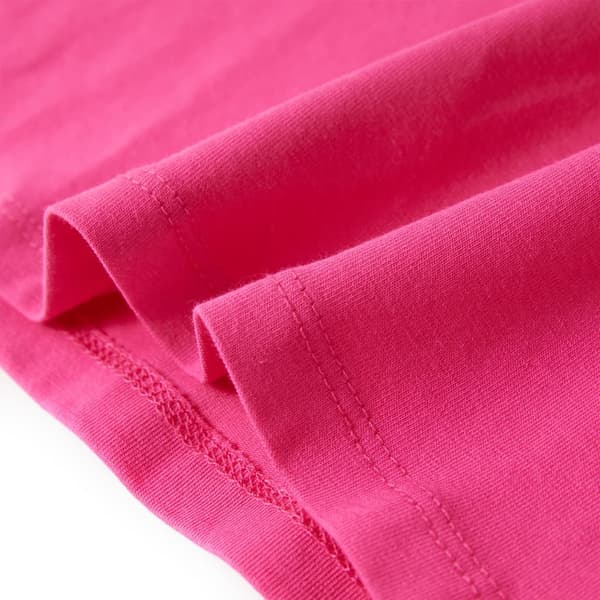 vidaXL T-shirt för barn mörk rosa 128 Rosa