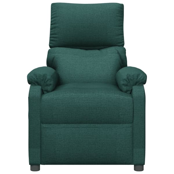vidaXL Massagefåtölj mörkgrön tyg Grön