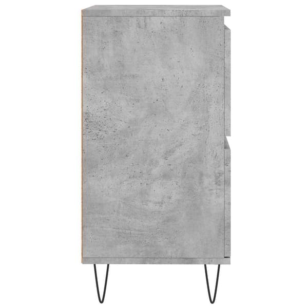 vidaXL Byrå betonggrå 60x35x70 cm konstruerat trä Grå