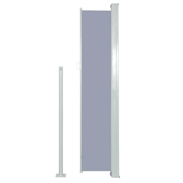 vidaXL Infällbar sidomarkis 160 x 500 cm grå grå