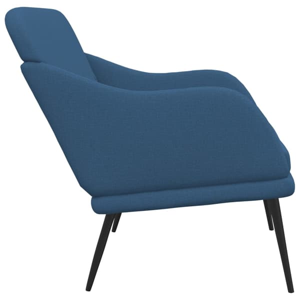 vidaXL Bänk blå 110x76x80 cm tyg Blå