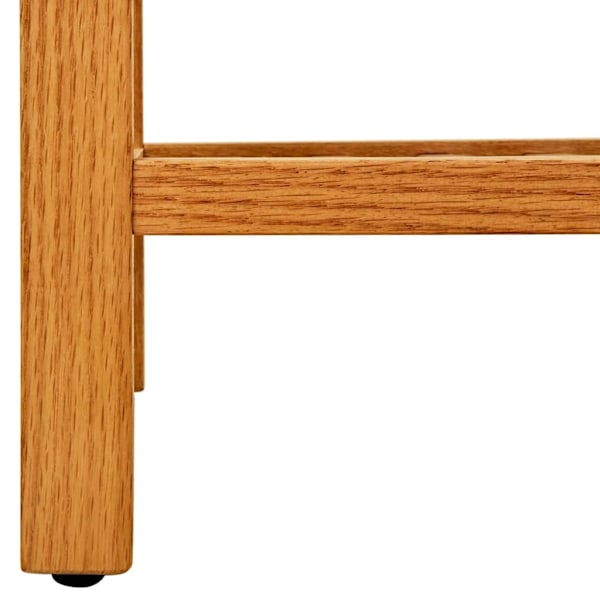 vidaXL Skohylla med 5 hyllor 50x27x100 cm massiv ek Brun