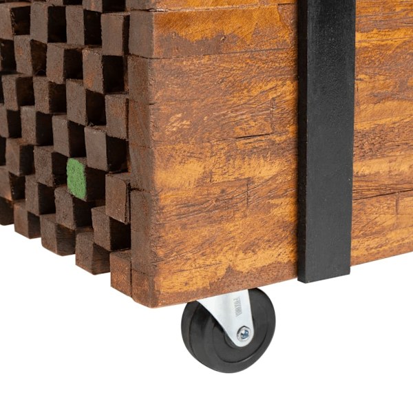 vidaXL Sidobord teak 60x60x38 cm Brun