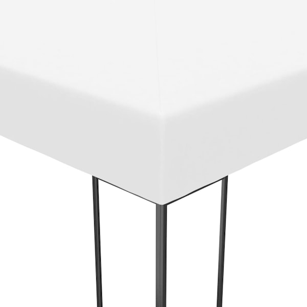 vidaXL Paviljong pulverlackerat stål 4x3x2,7 m vit Vit