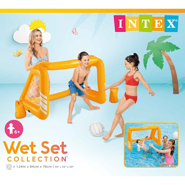 INTEX Bollspel 140x89x81 cm Gul