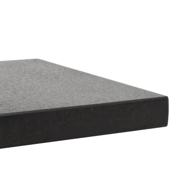 vidaXL Parasollfot granit 28,5 kg fyrkantig svart Svart