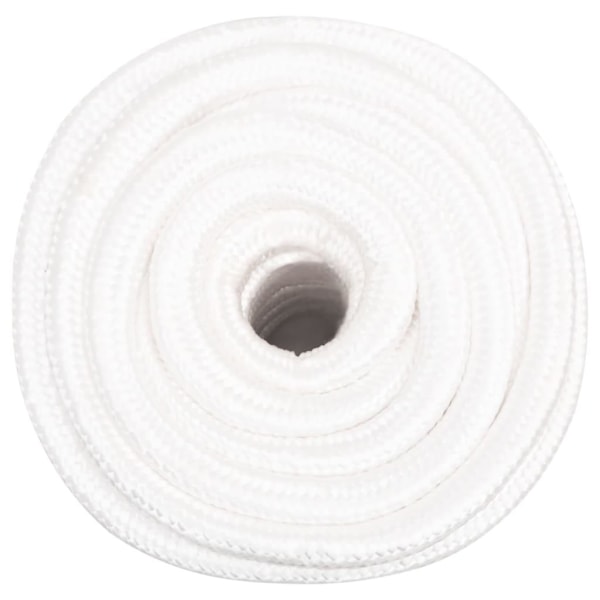 vidaXL Båtlina helvit 20 mm 100 m polypropylen