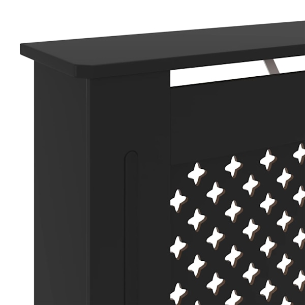vidaXL Elementskydd MDF svart 78 cm Svart