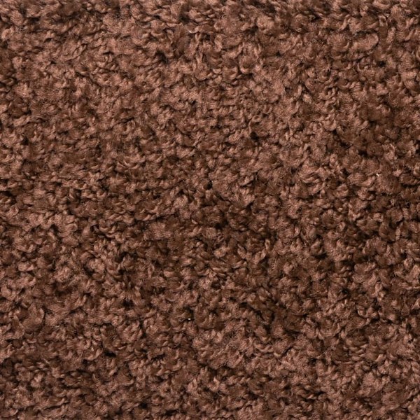 vidaXL Trappstegsmattor 10 st 56x17x3 cm brun Brun