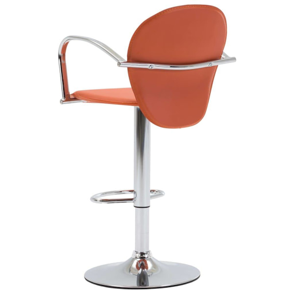 vidaXL Barstolar med armstöd 2 st orange konstläder Orange