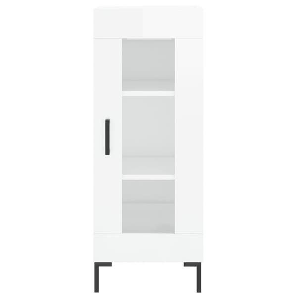vidaXL Skåp vit högglans 34,5x34x90 cm konstruerat trä Vit