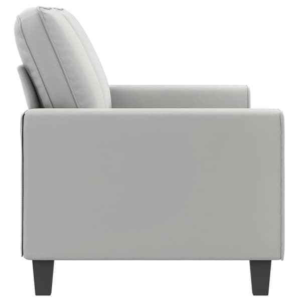 vidaXL 2-sitssoffa ljusgrå 140 cm mikrofibertyg Grå