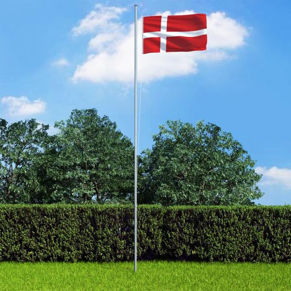 vidaXL Danmarks flagga 90x150 cm Flerfärgsdesign