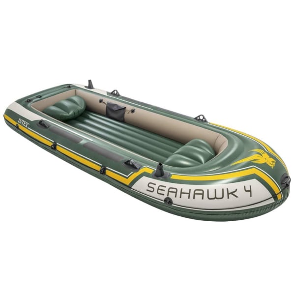 INTEX Uppblåsbar båt Seahawk 2 med båtmotor och fäste multifärg