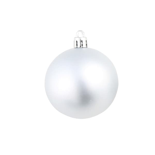 vidaXL Julgranskulor 100 delar set 3/4/6 cm silver Silver