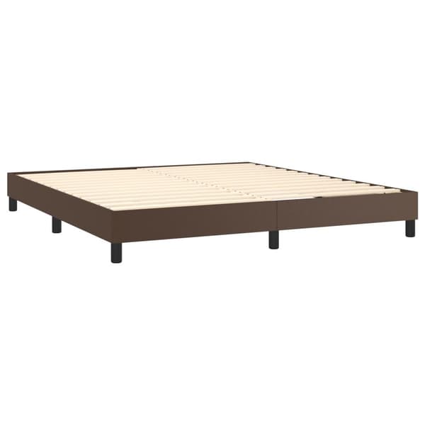 vidaXL Ramsäng brun 160x200 cm konstläder Brun