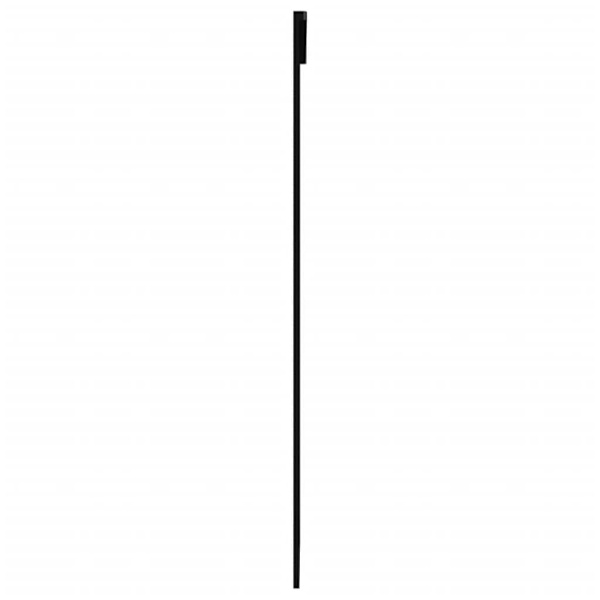 vidaXL Skjutdörr med beslagset ESG glas och aluminium 102x205 cm Svart