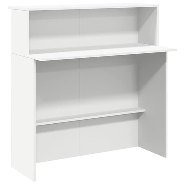 vidaXL Receptionsdisk vit 180x50x103,5 cm konstruerat trä Vit