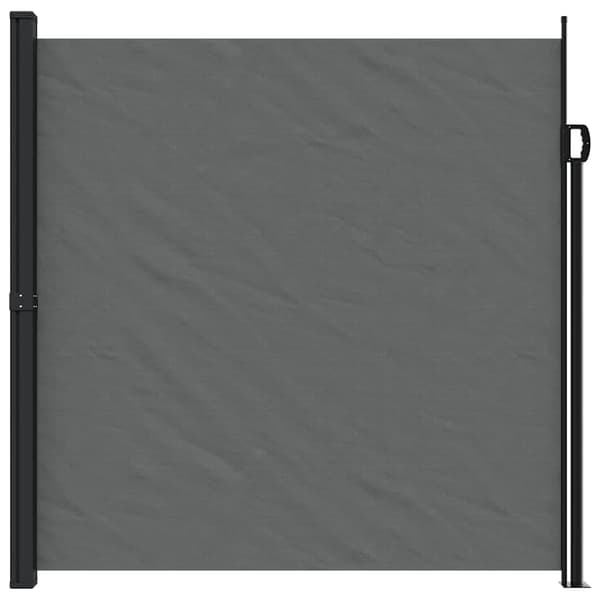 vidaXL Infällbar sidomarkis 200x600 cm antracit Antracit