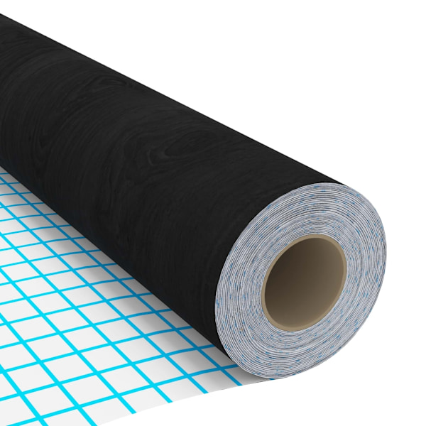 vidaXL Dekorplast 2 st mörkt trä 500x90 cm PVC Brun