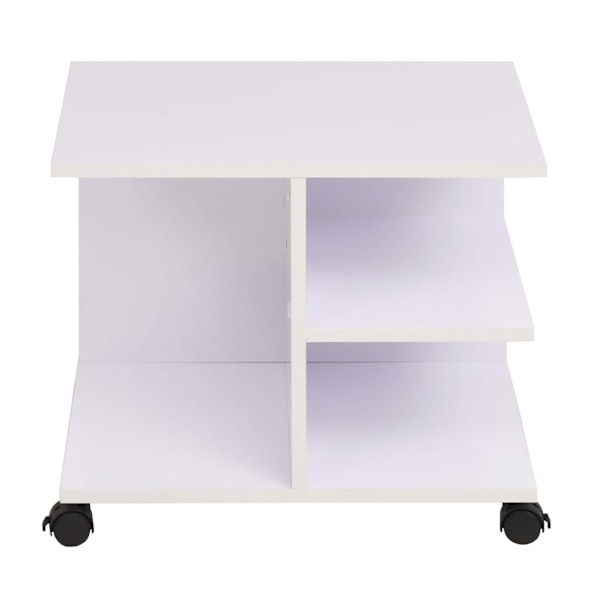 vidaXL Rullhylla 50x35x42 cm vit Vit