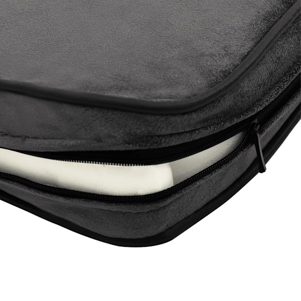 vidaXL Hundsoffa mörkgrå 81x43x31 cm plysch och konstläder grå
