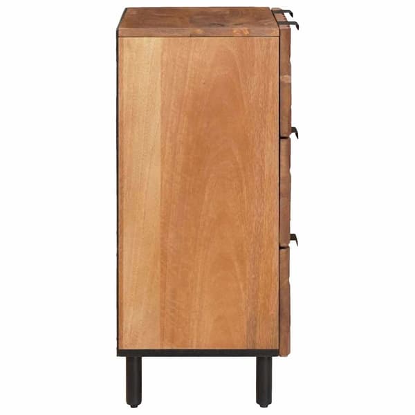 vidaXL Sideboard 2 st 60 x 33 x 75 cm Massivt mangoträ Brun