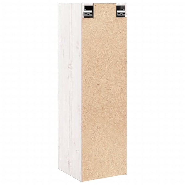 vidaXL Väggskåp vit 30x30x100 cm massiv furu Vit