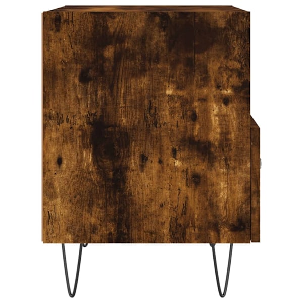 vidaXL Sängbord 2 st rökfärgad ek 40x35x47,5 cm konstruerat trä Brun