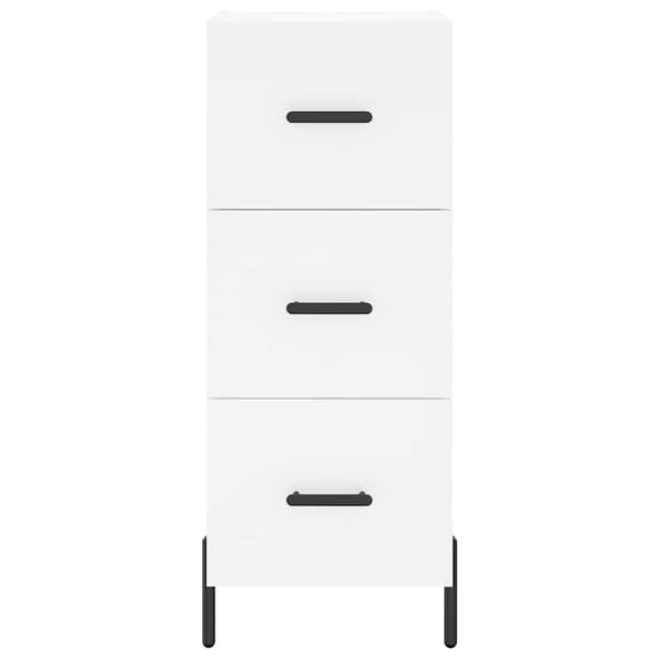 vidaXL Skänk vit 34,5x34x90 cm konstruerat trä Vit
