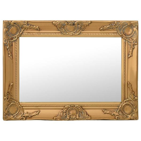 vidaXL Väggspegel barockstil 60x40 cm guld Guld