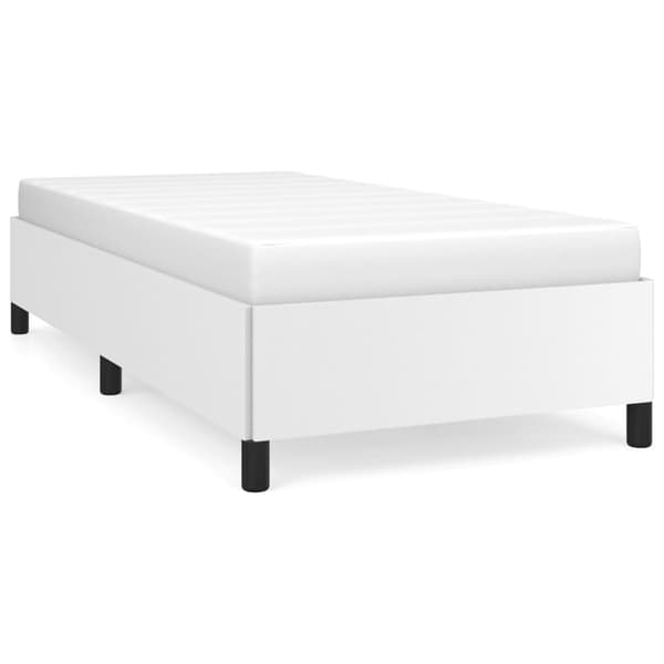 vidaXL Sängram vit 100x200 cm konstläder Vit