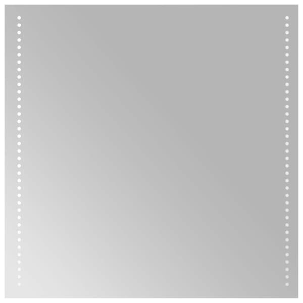 vidaXL Badrumsspegel LED 60x60 cm Transparent