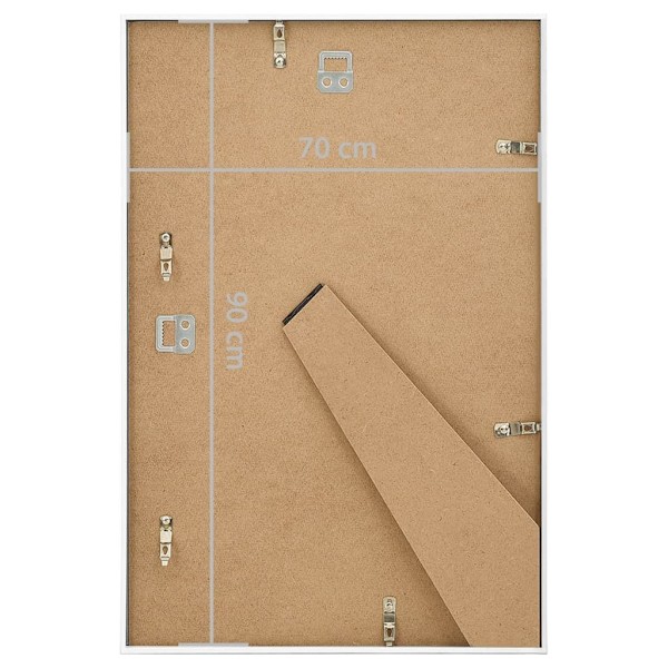 vidaXL Fotoramar för vägg eller bord 5 st vit 70x90 cm MDF Vit