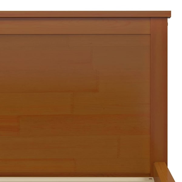 vidaXL Sängram honungsbrun massiv furu 200x200 cm Brun