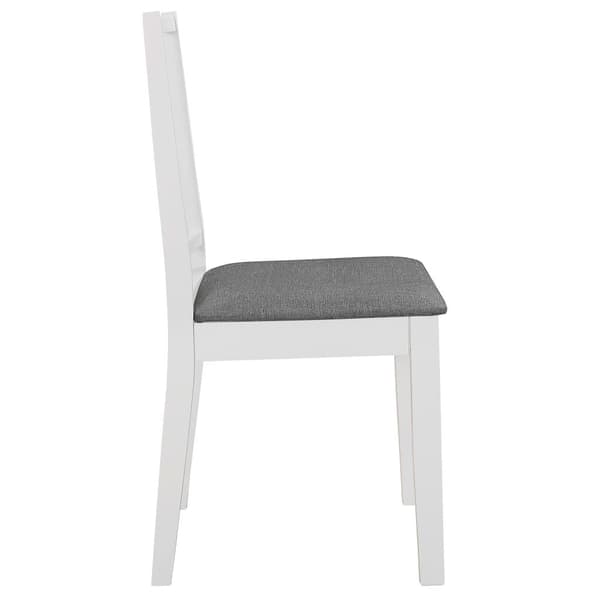 vidaXL Matgrupp 5 delar MDF vit Vit